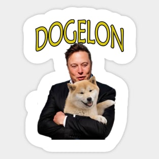 Dogeelon Sticker